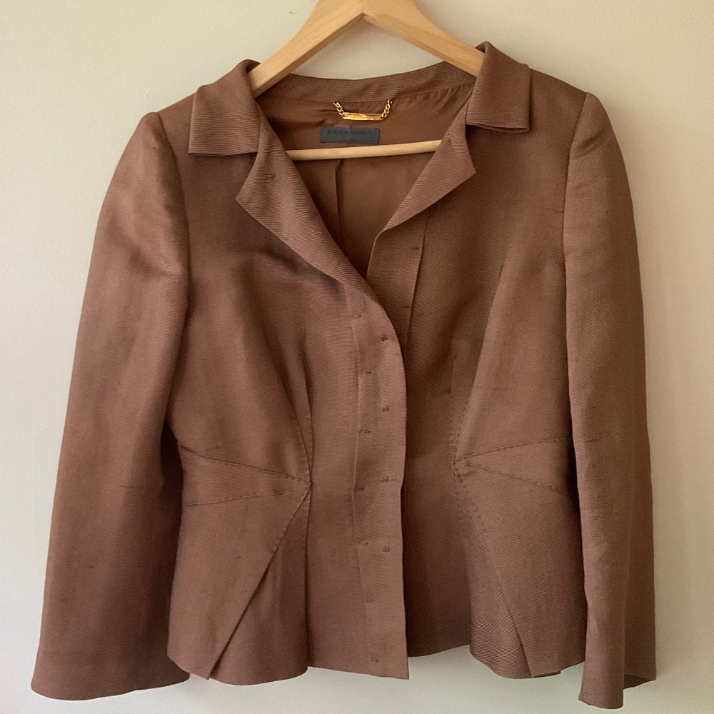 Alberta Ferretti Luxury Pure Silk Jacket ❤️❤️❤️!